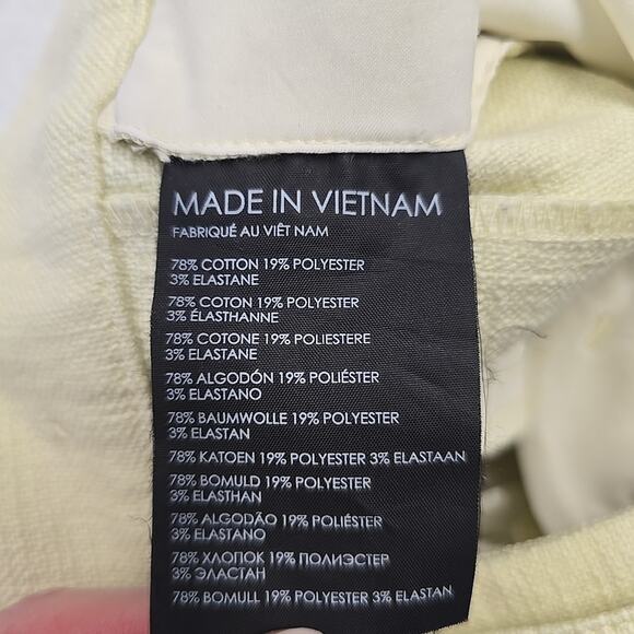 Club Monaco Yellow Textured Blazer & Matching Bootcut Crop Trousers Suit Set 6 - Picture 12 of 14